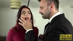 Play Submissive babe in cat collar enjoys intense fingering and blowjob in hardcore bdsm fetish scene