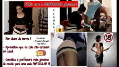 Oynat Sıcak Milf Öğretmen Alessandra Marques & Donanımlı Öğrenci Büyük Bambu Sert Seks Irklar arası Cadılar Bayramı Buluşmasında